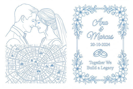 Boda (anillos + mapa)