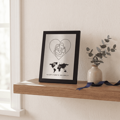 Laser-Engraved Steel Plate · Custom MemorLux