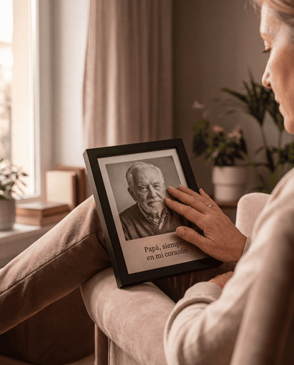 Cuadro de Acero Grabado a Láser · Personalizado MemorLux